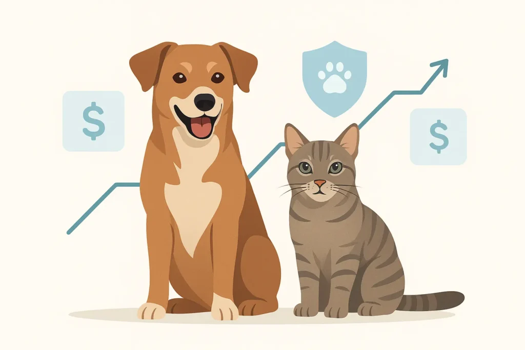 Pet Insurance Cost (2025): Dogs vs Cats, by Breed, Age & State